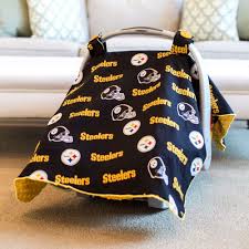 Pittsburgh Steelers Baby Gear Carseat Canopy Cover Nfl Licensed Baby Car Seats Infant Car Seat Cover Steelers Baby