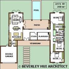 Courtyard house plans offer a nice blend of indoor and outdoor living. 9 House Plans H Style With Swimming Pool Ideas House Plans Pool House Plans U Shaped Houses