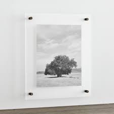 Figure out which wall in your home or office you want to tackle first land head to our design your own wall tool! Gunmetal 19x16 Floating Acrylic Wall Frame Reviews Crate And Barrel