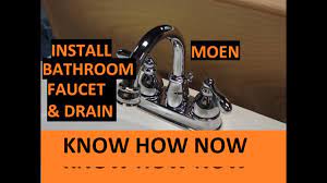 In this article, we want to teach you exactly that: Install Moen Bathroom Sink Faucet And Drain Youtube