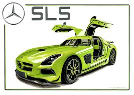 Markers Colored Pencils Gouache A4 Paper Format Mercedes Benz Sls Mercedes Benz Mercedes Sls