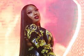 Megan thee stallion performed her viral hit savage (remix) at the grammys on sunday, looking like an angel in a white feathered burlesque look. Megan Thee Stallion Stars In Savage X Fenty S Summer 2020 Campaign Teen Vogue