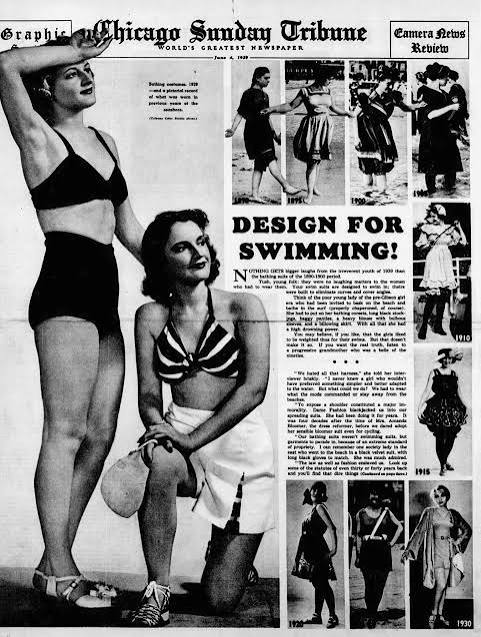 Old law forced female swimmers into cumbersome 'bathing dresses'