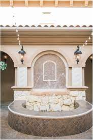Stunning Mediterranean Courtyard At Piazza In The Village Tuscan Water Fountain Tuscan Wedding M Luxury Wedding Venues Mediterranean Wedding Tuscan Wedding