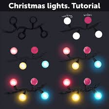 Christmas Lights Tutorial By Anastasia Berry Support The Artist On Patreon Digital Painting Tutorials Christmas Lights Drawing Art