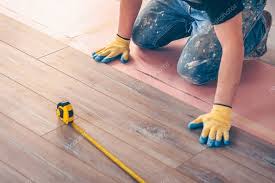 Working Hands Installs Laminate Board Professional Flooring Installation Floor Installation Installation Laminate