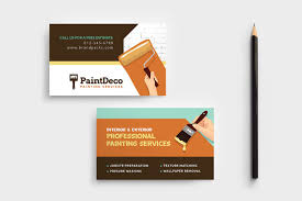 Choose from one of our free paint business card templates at overnight prints or upload your own design! Painter Decorator Business Card Template In Psd Ai Vector Brandpacks