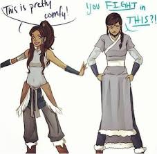 Katara vs hama, aang vs yakone & more! If Korra And Katara Swapped Wardrobes Thelastairbender