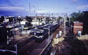 A Harris Train Arrives At Coburg Station On An Upfield Line Service In The 1980s New South Wales Melbourne Western Australia