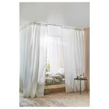 Hang curtain rods ceiling room divider curtain rod curtain room. Vidga Corner Room Divider White Ikea