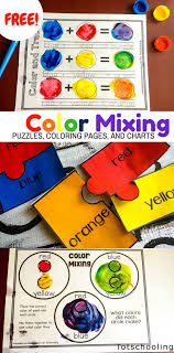 Color Mixing Activity Pack Totschooling Toddler