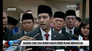 Seperti yang dikutip dari pidato. Hari Guru Nasional Nadiem Makarim Reformasi Pendidikan Harus Jadi Gerakan Youtube