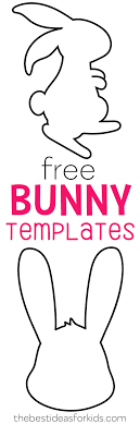 Cut along all solid lines. Easter Bunny Template The Best Ideas For Kids