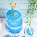 Mold Cake Resin Cake Stand Kit Epoxy Resin Molds Set Tiered Tray Hardware  For Cake Stand Mold