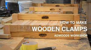 Padded with leather to protect the workpiece. How To Make Wooden Clamps Adwoods Workshop Youtube