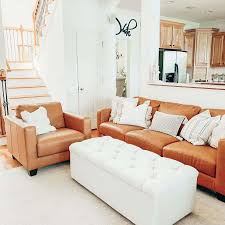 Shop for brown faux leather sofa online at target. The Top 70 Modern Farmhouse Living Room Ideas Interior Home And Design