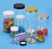 Uxcell 14oz/ 400ml Round Plastic Jars with Transparent Screw ...