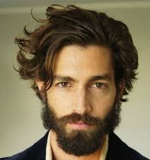 Classic Messy Long Hair With Thick Beard Mens Hairstyles Medium Thick Hair Styles Haircuts For Men