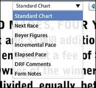 working with race charts drf help