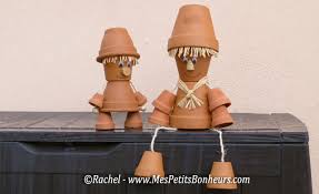 Support roulant pour poterie (46). Bonhommes En Pots De Fleurs Bricolage Pour Deco De Jardin Vivante Et Gaie