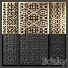 3d Models Other Decorative Objects Decorative Partition In 2020 Decorative Objects Jaali Design Partition