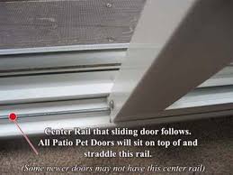 If your sliding screen doors are missing, determine width by measuring from inside of side jamb to center of stile on opposite side, just short of where the stationary glass begins. How To Measure For A Patio Pet Door Moore Pet Supplies