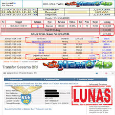 Bukti Pembayaran Lunas Bermain Di Nemo4d Di 2020 Mainan Tanggal