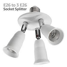 3 In 1 Light Bulb Socket Adapter Adjustable E26 E27 Lamp Holder Switch Splitter Standard Base Socket Adjustable For Landscape Accent Lighting Exhibitions Lighting Artwork Lighting Walmart Com Walmart Com