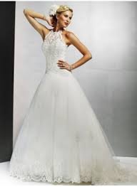 Beste qualität & große auswahl an brautkleidern, ab €79, jetzt kaufen bitte. Us 287 00 A Line Princess Halter Court Train Tulle Lace Wedding Dress With Beading Sequins Jj S House Hochzeitskleid Organza Kleid Hochzeit Zierliche Brautkleider