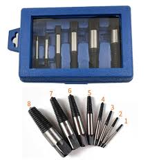 Bộ tháo bu lông ốc vít gãy 8 cây (3-26mm) LS700402