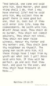New king james version and again i say to you, it is easier for a camel to go through the eye of a needle than for a rich man to enter the kingdom of god. Matthew 19 16 29 Kjv Cambridge Paragraph Bible