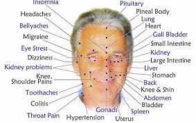 Face Reflexology Note Energy Points Acupuncture Points