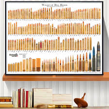 bore bullets chart details canvas art print painting poster