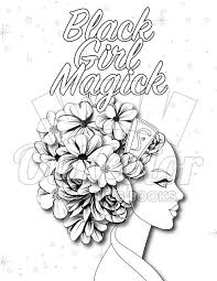 African american woman afro drawing google search. Black Girl Magic Coloring Page No 3 Oui Color Coloring Books