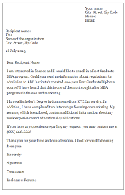 Formal Letters How To Write An Inquiry Letter