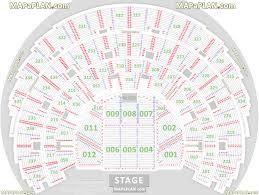 Detailed Seat Numbers Chart With Rows And Blocks Layout