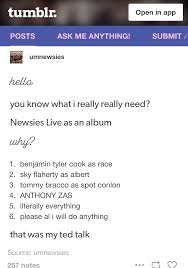 Josh Burrage And His Solid Gold Watch Widda Chain Ta Twurl It Newsies Newsies Live Musicals