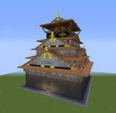 The castle tower has large. Feudal Japanese Osaka Castle Blueprints For Minecraft Houses Castles Towers And More Grabcraft