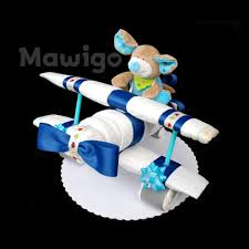 Mawigo Windeltorte Kleines Windelflugzeug Blau Maus Windelgeschenke Geschenke Fur Neugeborene Geschenke