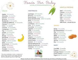 free printable baby food chart baby food recipes homemade