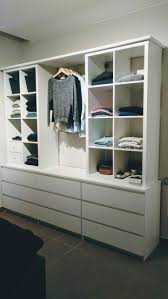 Open Closet Storage In 2020 Ikea Closet Hack Ikea Wardrobe Hack Kallax Ikea