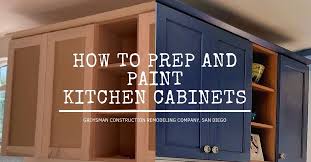 This old house host kevin o'connor discovers pro painter rich o'neil's secrets for brightening up old doors with a coat of paint. How To Prep And Paint Kitchen Cabinets San Diego Renovation