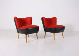 Cocktailsessel und clubsessel fur die gastronomie. Rote Cocktailsessel 1960er 2er Set Bei Pamono Kaufen