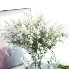 Jiecikou artificial flowers blush roses 8 inch realistic fake roses kissing ball for diy wedding bouquets centerpieces arrangements party baby shower home decorations white 3.8 out of 5 stars 27 $5.99 $ 5. Gypsophila Artificial Flower Baby Breath Fake Silk Floral Plant Snow Babysbreath Home Wedding Party Decoration Diy Products Artificial Dried Flowers Aliexpress