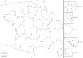 Carte des 13 régions de france (sans les noms). Fonds De Carte De France Carte Monde Org