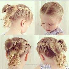 To create the bows, take a hair pin and push the loop end under a section of your french braid. Double French Braid Hair Bow