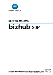 Biz.konicaminolta.com website management team konica minolta, inc. Konica Minolta Bizhub 20p Manuals Manualslib