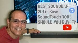 Bose SoundTouch 300 Soundbar And Bose Acoustimass 300 Wireless Bass Module 