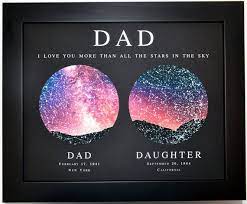 Best fathers day gift ideas in 2021 curated by gift experts. Real Star Art Fathers Day Gift For Dad Gift From Daughter Etsy