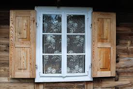 window tautliner wooden wall